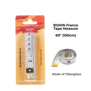 Deluxe Retractable Tape Measure. Sewing and crafts. 60 in/150 cm. Hemline  Gold