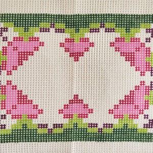14.5&quot; x 9.5&quot; Hand Painted Tapestry Needlepoint Canvas 5ct Mesh (NOT a Kit, only Canvas) / NEW Hand-Printed Canvas to Stitch /Tapestry Canvas