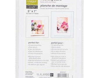 Self-Stick Mounting Boards by Unique Crafts - Various Sizes/ Cross Stitch Mounting Board/ Needlepoint Mounting Board/ Mounting Board for Art