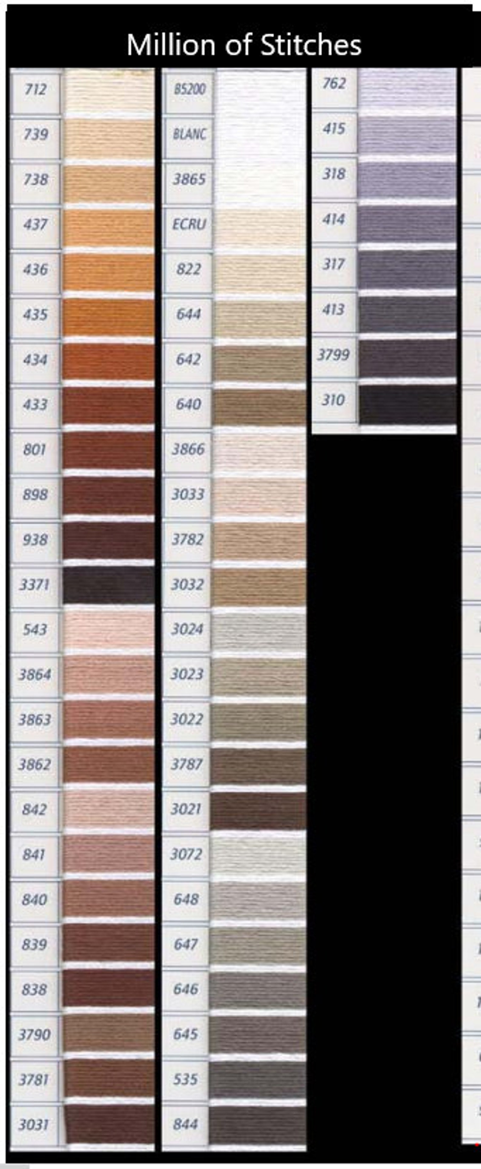 DMC Embroidery Floss Pick your Color and Quantity DMC Thread Etsy