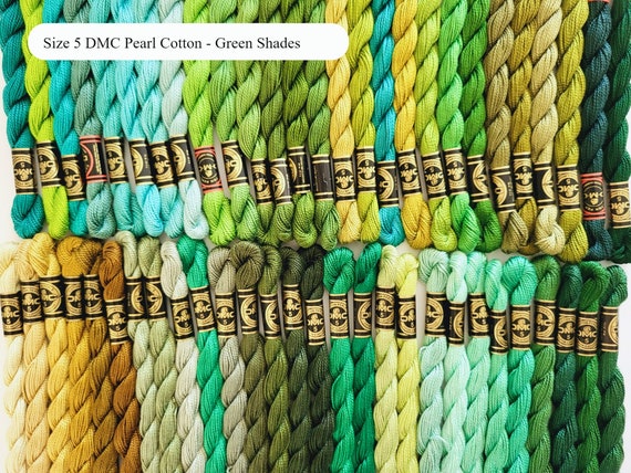 DMC Pearl Cotton Skein Size 3 16.4yd-Very Light Golden Yellow