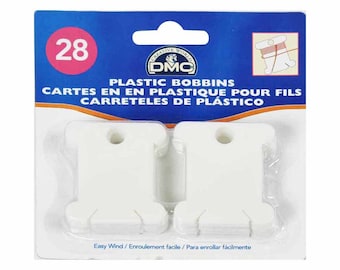 Bobinas de hilo de plástico DMC (paquete de 28) - Organizador de bordado