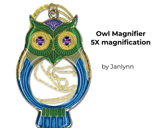 Janlynn Owl Magnifier 2.5x1.5, Sewing Tools, Stitching Magnifier, Chart