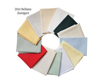 20ct ZWEIGART Bellana (Lugana) Embroidery Cloth/ Evenweave Embroidery Fabric/ Needlework Cloth/ Cross Stich Fabric/