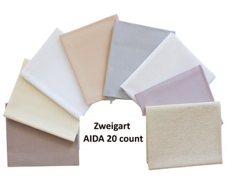 20 count AIDA by ZWEIGART - Available in 18" x 21" or 36" x 42" -  Fabric to Cross Stitch