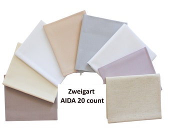 20ct ZWEIGART Aida Fabric, Fabric to Stitch, Cross Stitch Fabric, AIDA 20 count, AIDA Colors, Aida Cloth, Zweigart Fabric