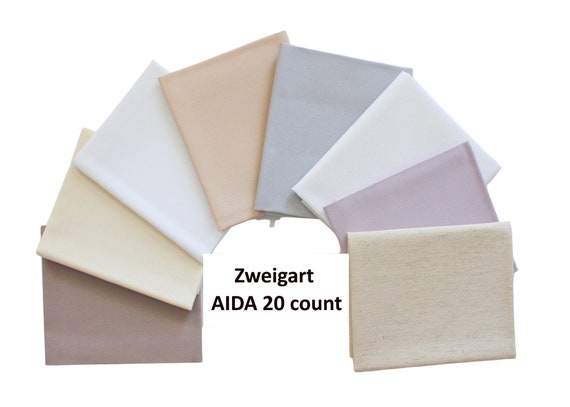 20 count AIDA by ZWEIGART - Available in 18" x 21" or 36" x 42" -  Fabric to Cross Stitch