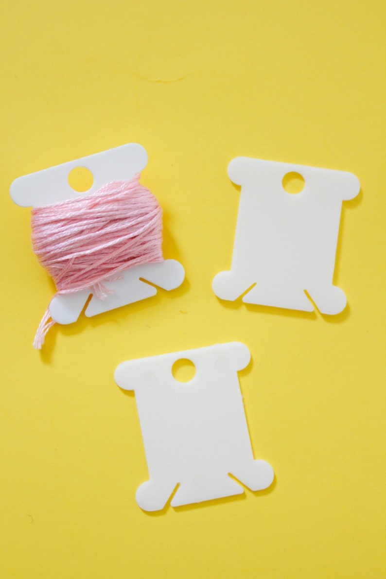 28x DMC Plastic Bobbins Organizing Embroidery Floss Etsy