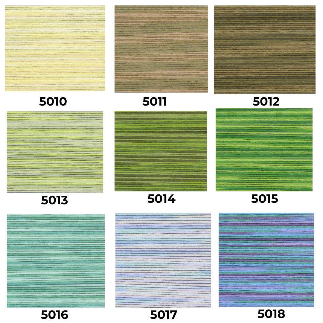 COSMO Seasons Variegated Embroidery Floss - 5036, 5037, 5038, 5039, 5040
