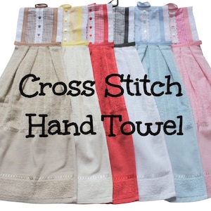 Cross Stitch Hand Towel, Cross Stitch Tea Towel, Stitchable Towel, Embroidery Towel, AIDA 14 Count, Cross Stitch Towel, Towel to Stitch,