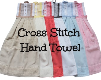 Toalla de mano para punto de cruz AIDA de 14 hilos, paño de cocina para coser