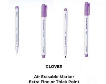 Air Erasable Marker by Clover - Color Purple - Thick Point (5031) or Extra Fine Point (5030)