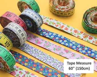 Tape Measure 60" or 150cm, Measuring Tapes, Sewing Notions, Dressmaking, Sewing Supplies, Sewing Essentials, Quilting,Plastic Measuring Tape