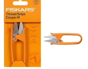 Fiskars Premier Thread Snips 5" - Spring Action Design - Stainless Steel Blades