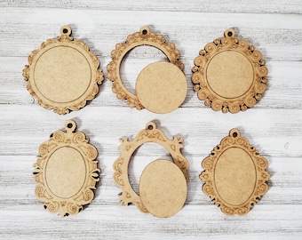 1x Medium Embroidery Wooden Hoops, Small Frames, Small Embroidery Hoops, Mini Hoops Pendants, Mini Round Wooden Hoop, Wooden Frames