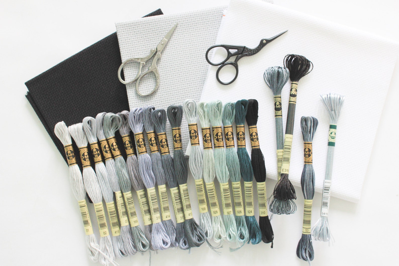 20x DMC Grey Shades Dmc Floss DMC Kit Dmc Threads Dmc Etsy UK