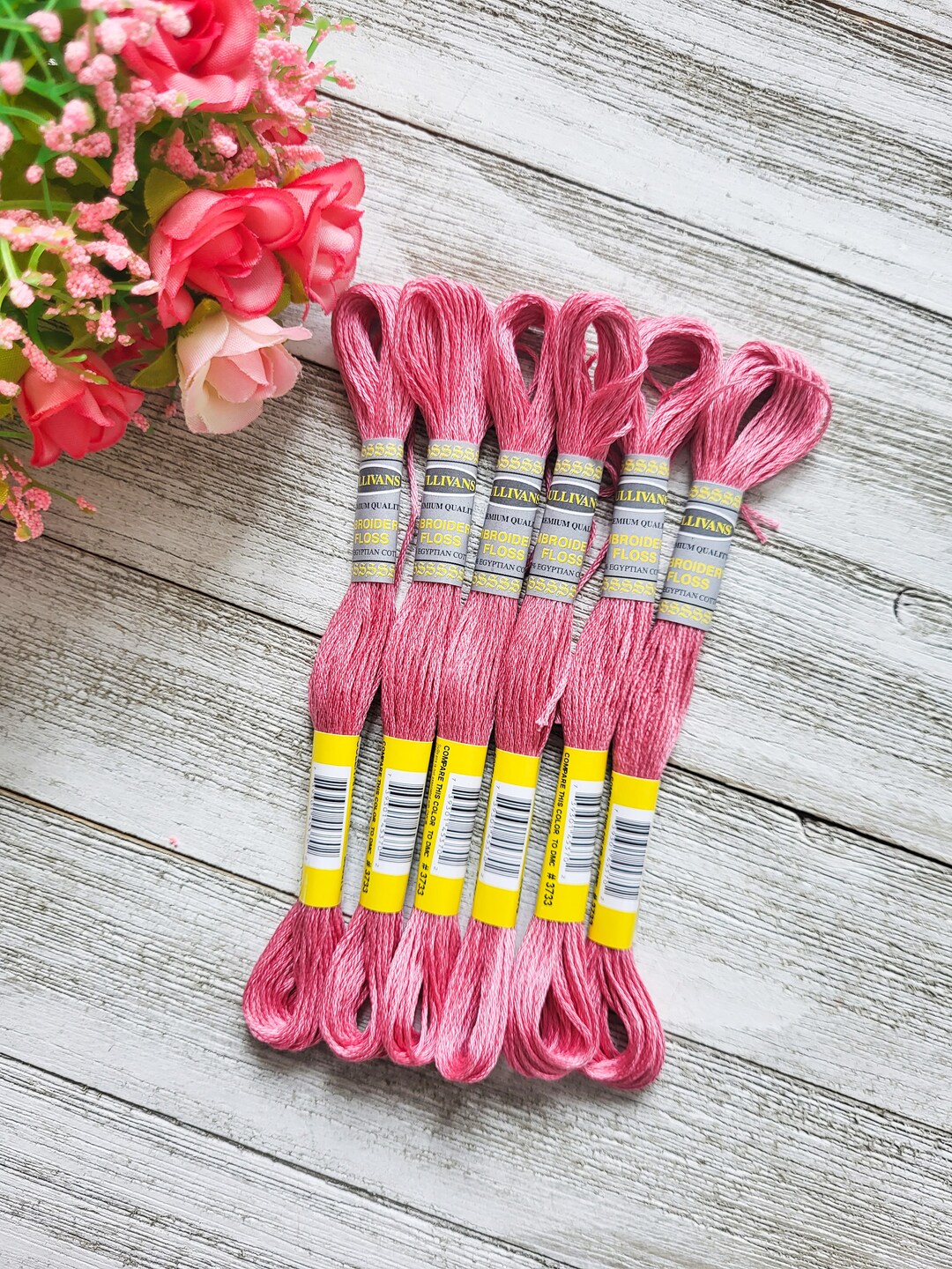 Set 6 Skeins same Color by SULLIVANS / Embroidery Floss 6 Etsy Canada