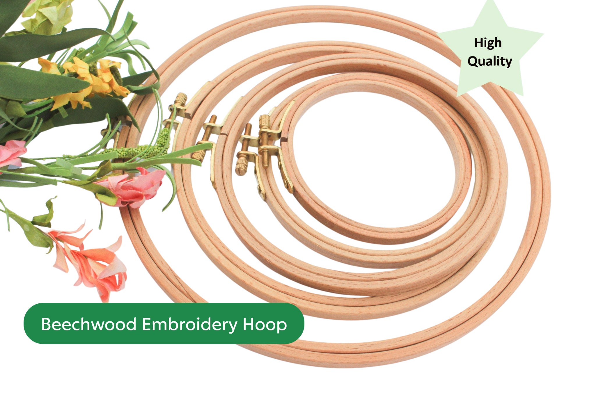 F.A. Edmunds Beechwood Embroidery Hoop - 7 inch 202-7 - 123Stitch