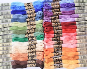 36x DMC Skeins Popular Colors, DMC Floss, DMC Kit, Dmc Threads, Dmc Cotton Floss, Dmc Cotton Threads, Dmc Pack Floss, Bundle Threads, Dmc