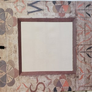 14ct Printed Aida Fabric &quot;Pioneer Frame&quot; 17&quot;x 20&quot; (45cm x 51cm), Fabric Flair AIDA, Printed AIDA, Vintage Printed AIDA, Vintage Aida