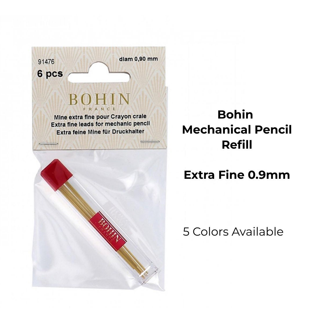 Bohin Mechanical Marking Pencil with White & Dark Green Refills