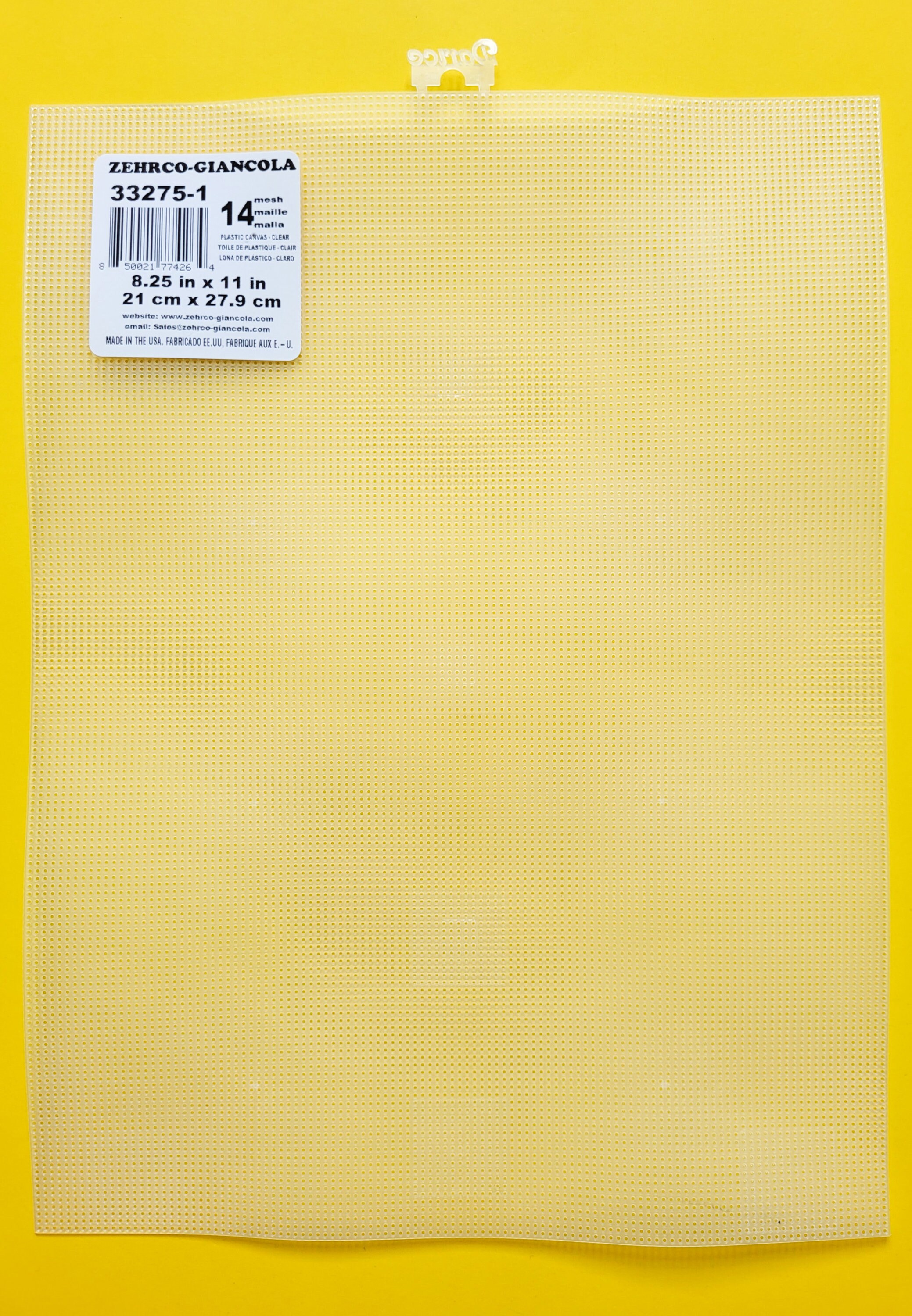 Janlynn - White Plastic Canvas 14 Count 8.25 x 11 inches