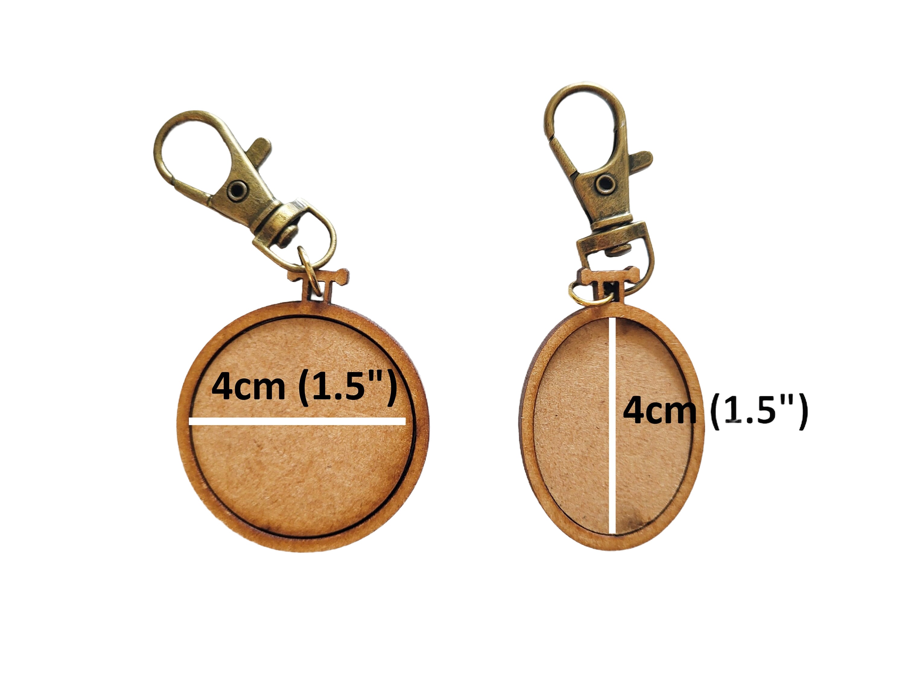 3x Mini Wooden Embroidery Keychain Hoops With Backing, Hoop for Cross  Stitch, Small Hoops, Mini Hoops Pendants, Mini Round Wooden Hoop 