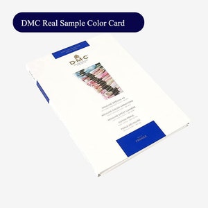 DMC-kaart met werkelijke/echte kleur, dmc-zijdekaart, dmc-schaduwkaart, dmc-voorbeeldkaart, kleurenkaart borduurgaren, zesstrengige zijde, DMC