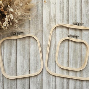 Square Bamboo Embroidery Hoop - Cross Stitch Hoop