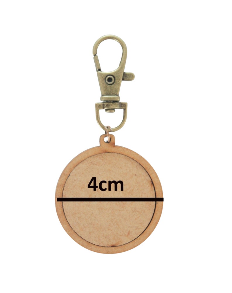 DIY 3x Mini Wooden Embroidery Keychain Hoops Hoop for Cross Etsy