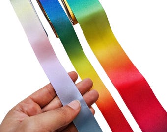 1 Yard Mixed Colors Polyester Ribbon 22mm or 38mm wide