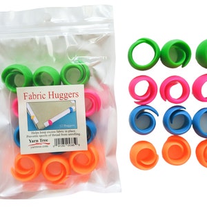 Pack of 12 Q-Snaps Fabric Huggers or Spool Huggers/ Excess Fabric Hugger/ Cross Stitch Q-Snaps Grime Guard/ QSnaps Holders