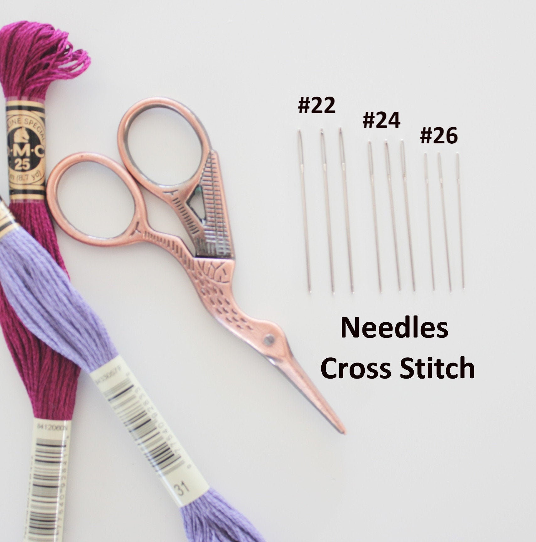 Needles Cross Stitch Embroidery Needles Needlepoint Needle Etsy