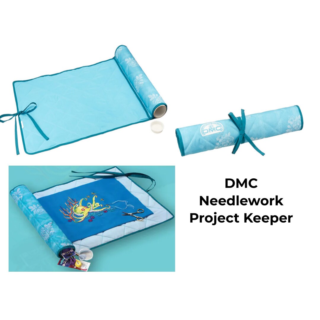 DMC Turquoise Needlework Project Keeper 24 X 16.5, Needlepoint