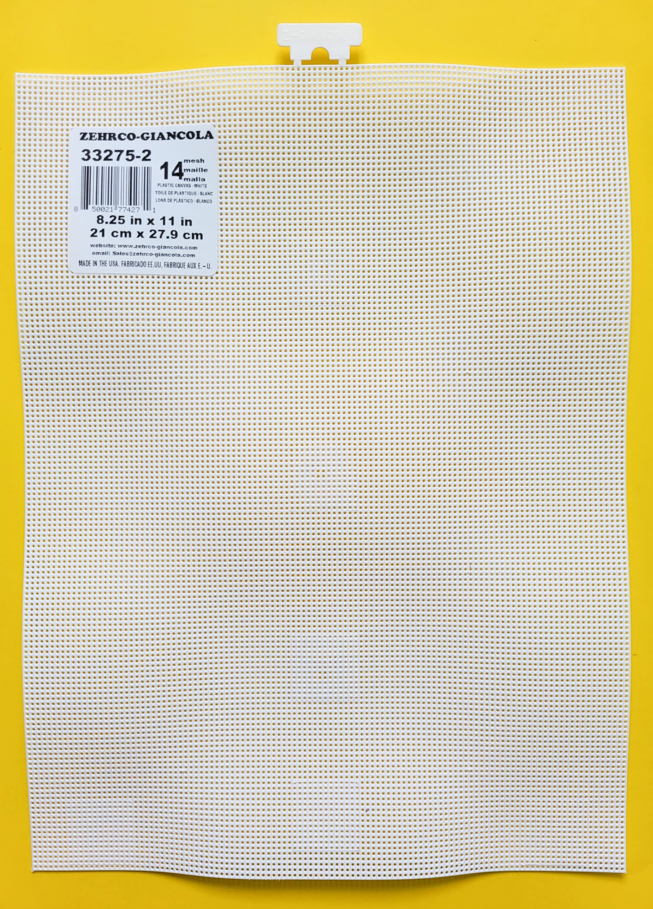 2/Pk 14ct プラスチックキャンバス 8.25