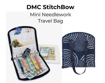 Bolsa de viaje para costura DMC StitchBow Mini, organizador de hilo, organizador de costura, bolsa de almacenamiento de costura, bolsa organizadora de costura, regalo de costura, almacenamiento de hilo