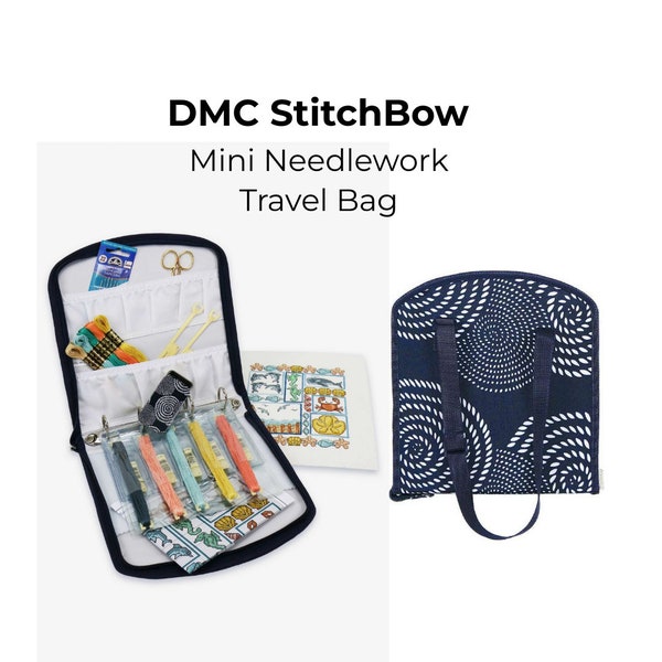 DMC StitchBow Mini Needlework Travel Bag,Floss Organizer,Thread Organizer, Sewing Storage Bag,Sewing Organizer Bag,Sewing Gift,Floss Storage