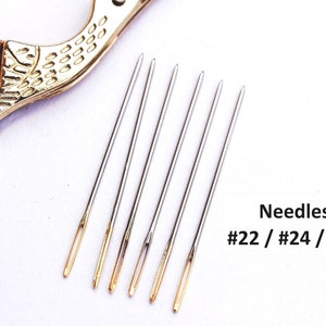 Cross Stitch Needles Sizes:  #26 , #24 , #22,  Embroidery Needles, Needlepoint Needle - Made in Taiwan