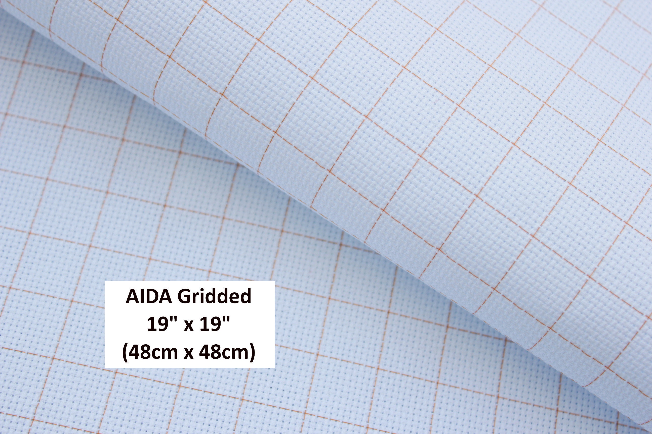 Cross Stitch Gridded Aida 19 x 19 Cloth with Etsy