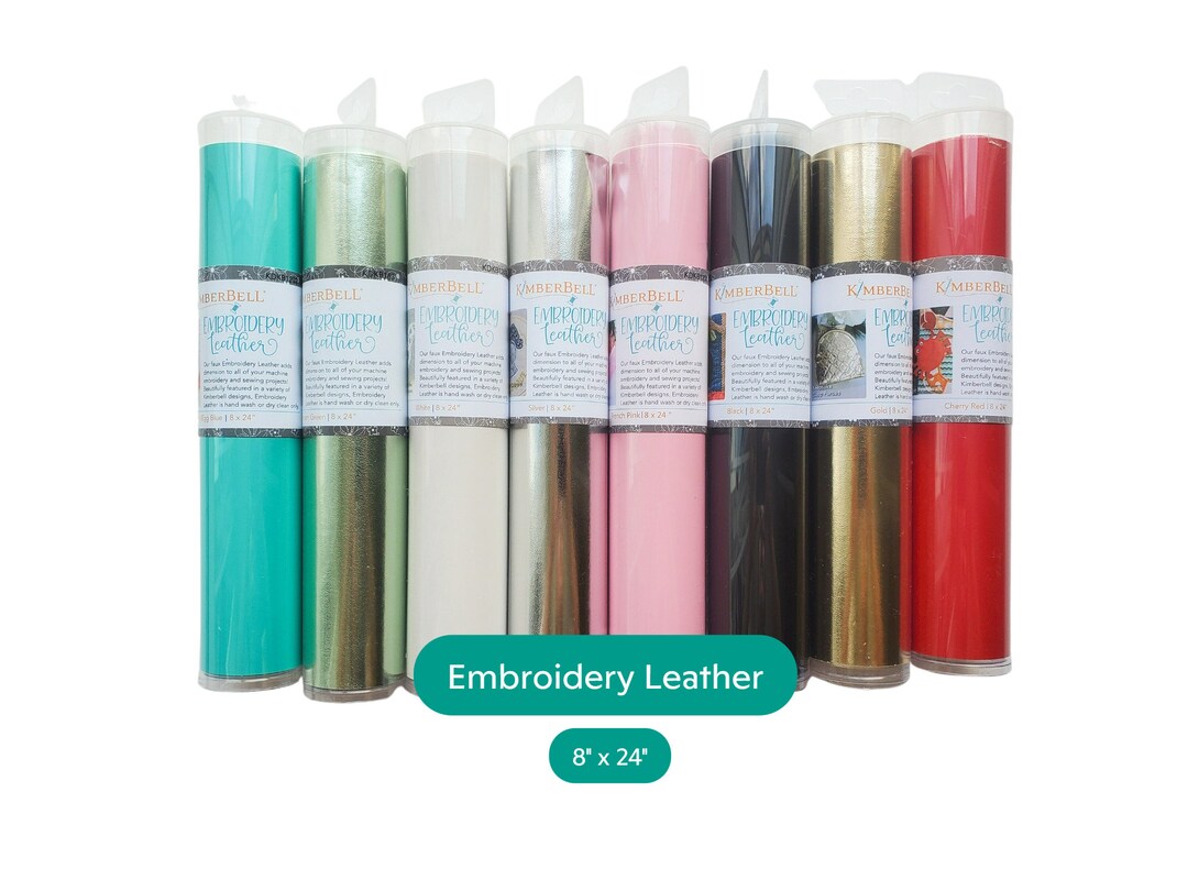 Embroidery Leather by Kimberbell 8 X 24, Premium Leather, Leather to
