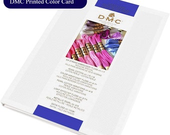 DMC Printed Color Card for the 6-Strand Embroidery Floss - Includes: Cotton Floss, Light Effects, Pearl Cotton, Color Variation and Satin