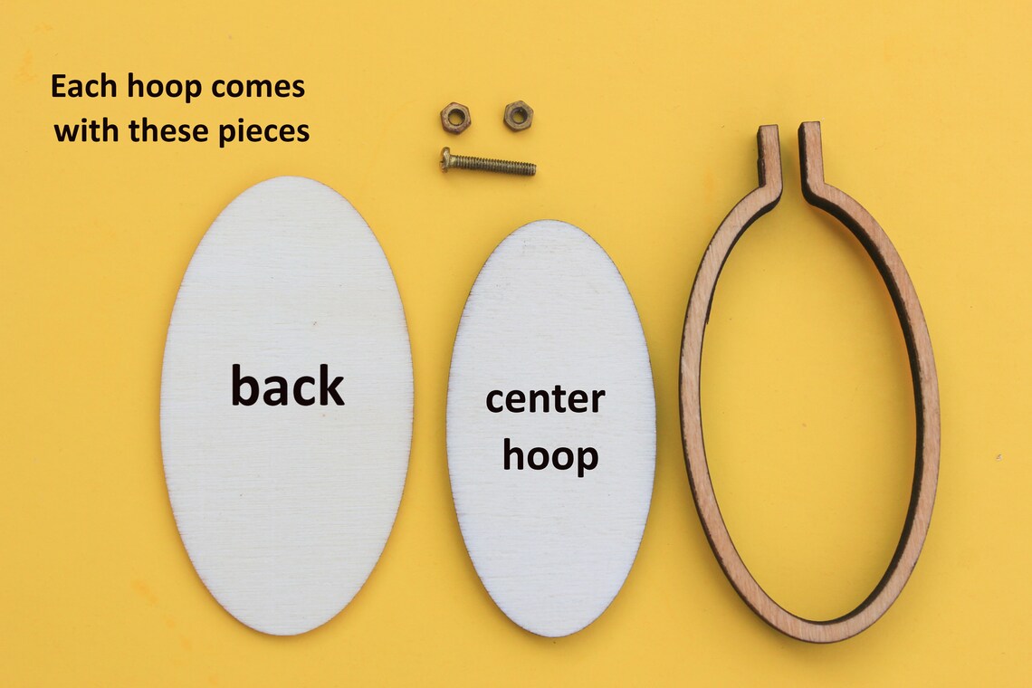 4pcs DIY Mini Wooden Embroidery Hoops Hoop for Cross Stitch Etsy