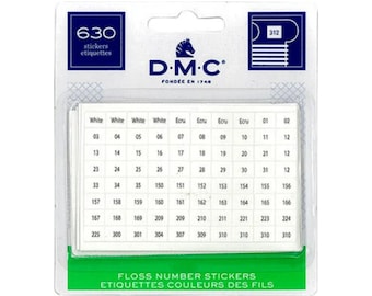 DMC Floss-nummerstickers - 630 borduurgaren, spoellabels