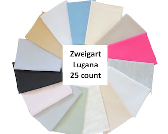 25ct ZWEIGART Lugana, Evenweave Embroidery Cloth, Embroidery Fabric, Needlework Cloth, Cross Stich Evenweave Fabric, Lugana Fabric,