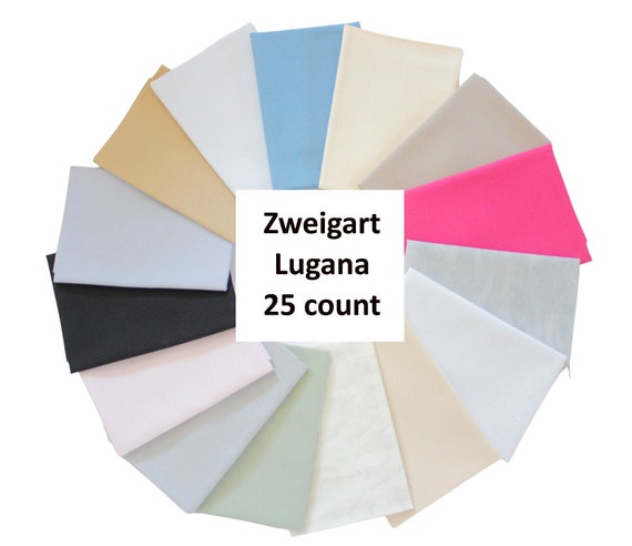 Zweigart Lugana 25ct - White Zweigart Lugana 25ct - White