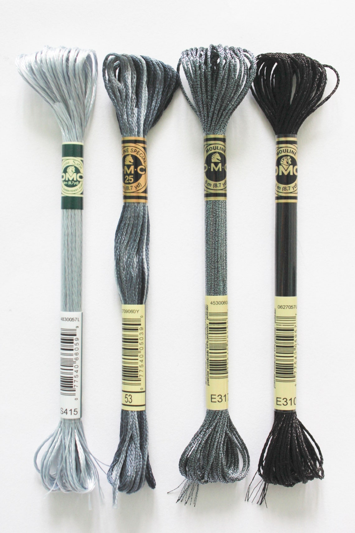 20x DMC Grey Shades Dmc Floss DMC Kit Dmc Threads Dmc Etsy