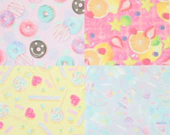 60 Double-Origami Sheets 5.9in x 5.9in, Sweets Origami Paper, Craft Paper, Donuts Origami Paper, DIY Scrapbooking, Card Making,Origami Paper