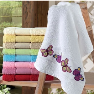 Towel to Cross Stitch "Torino" by Dohler 12" x 18" / Needlepoint Towel/ White Cross Stitch Towel/AIDA Towel/Tea Towel to Stitch