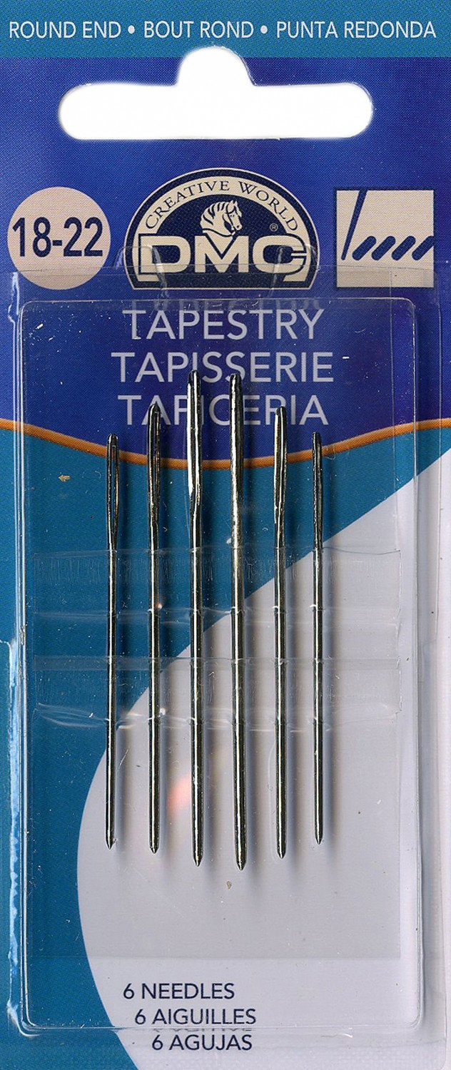 Agujas De Punto De Cruz DMC Tamaño 24 - Pack De 18 Unidades (3 Paquetes De 6)