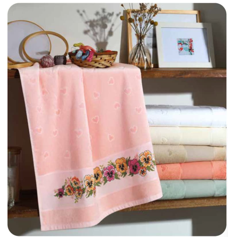 Towel to Cross Stitch Bath Towel Hand Towel Etsy